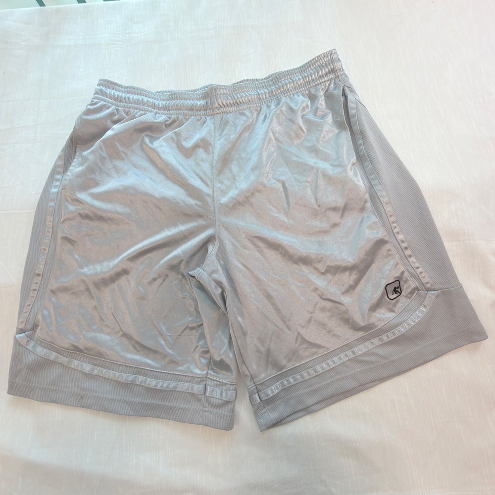 AND1 Basketball Shorts Mens XL Gray Good Dazzle Mesh Athletic Y2K Hoops